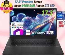 🔥 NEW🔥 HP Laptop 17.3 Intel i5 Upto 64GB RAM & 2TB SSD W11Pro OFFICE Lifetime picture
