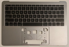 Space Gray Top Case with US Keyboard- Grade A - Late 2016/2017 A1708 Palmrest picture