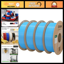1.75mm 3D Printer Filament - Light Blue PLA, 4KG High-Quality Material for Print picture