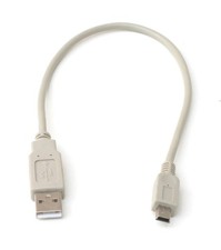 USB Camera Cable MINI-B 5-Wire 12IN Beige 1FT picture