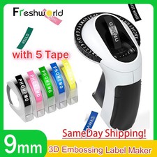 Phomemo Omega Embossing Label Maker and 5PK Label Tape 9mm Dymo Junior Embosser picture