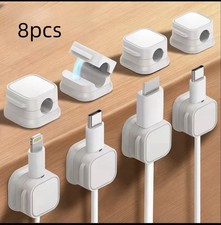 Cable Organizer Clips Self Adhesive NoDrill Cable Management Holders 8Pack picture