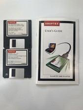 Adaptec SlimSCSI 1460 Driver Disks + User’s Guide + CardWizard Pro – Vintage PCM picture