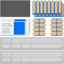 Privacy Screen Adhesive Strips and Slide Mount Holder Tabs for Laptop and picture