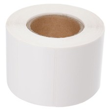 Reusable Self Adhesive Thermal Labels Roll for Printer White Rectangular picture