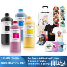 4 x 1000ml  Sublimation Ink For Epson DX4 DX5 DX6 DX7 Printhead Printer picture