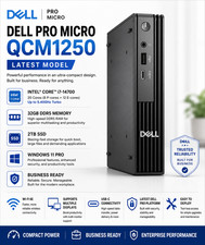 NEW 2026 Dell Pro Micro QCM1250 Intel Core i7 14700 5GHz 32GB DDR5 2TB SSD W11P picture