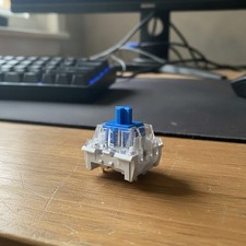 Zhouwang 10PCS Blue Mechanical Switches – Clicky, Dustproof & Resistant picture