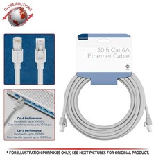 Insignia 50-ft Cat 6A Ethernet Cable with 24K gold-plated Connectors_NS-NC6A5026 picture