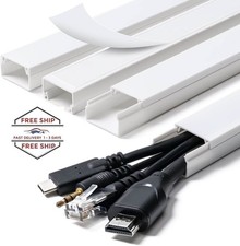 Ocultador de cables, 58 pulgadas, cubiertas para cables en la pared, canaleta picture