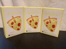 Lot of 3 Vivitar Pizza Slice Wireless Mouse For Kids Plug & Play 2.4 Ghz USB NEW picture