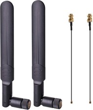 Omni-Directional 8dBi WiFi Antenna Set with 15cm Pigtails - Max Signal Strength picture