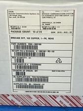 Brocade 57-1000042-01 1GE COPPER  TZA115152090 XBR-000190482 / XNA-000190 picture