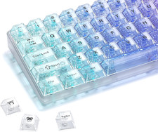 XVX Clear Keycaps, White Transparent Keycaps 60 65 75 100 Percent, Crystal Ce... picture