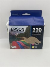 Epson 220 3PK C/M/Y Ink Cartridges Cyan Magenta Yellow T220520 EXP: 2027 picture