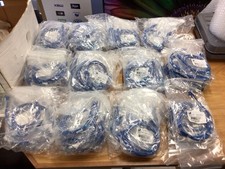 Lot of 116 Quiktron Cat5e Cables 3ft Blue Snagless Ethernet 570-110-003 picture
