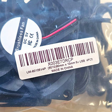 4PCS 80mm 8010 Brushless Case Fans DC 5V USB Black for Computer Case picture
