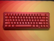 Nuxros RE65 Custom Keyboard - GMK Crimson Cadet II - Cherry Nixie Switches picture