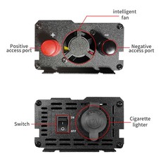 Solar Power Inverter 850-950W 12V to 110V LCD Display - Modified Sine Wave picture