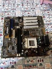 Vintage Intel Socket 370 Computer Motherboard – PCI/AGP – Untested Parts/Repair picture