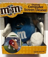 Vintage M&M’s Chamois Computer Screen Cleaner 2012 New Rare Blue M&M Edition HTF picture