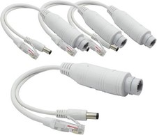 4-Pack Active 48V to 12V Waterproof PoE Splitter Adapter, IEEE 802.3af Complian picture