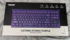 New Drop CSTM80 Atomic Purple TKL RGB Mechanical Keyboard Gateron Milky Yellow picture
