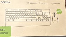 Seenda COE200 2.4G Bluetooth Keyboard Mouse Combo Black Ergonomic Plug & Play picture
