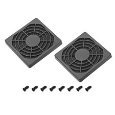 2Pcs 60mm Cooling Fan Filter w Screw REPAIR ABS Ventilator Grill Guard picture