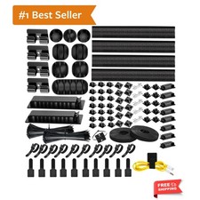 313Pcs] Cable Management Kit, 67 Adhesive Cable Clips, Desk Cord Organizer, 2... picture