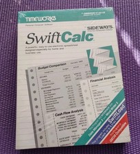 Timeworks Swiftcalc spreadsheet program for Commodore 64 New Sealed picture