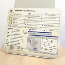 Peoplesoft 6 quick reference mousepad 1996 retro vintage Microsoft Windows apps picture