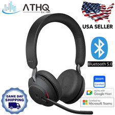 Jabra Evolve2 65 MS Stereo Wireless Headset Microsoft Teams Certified Black NEW picture
