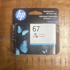 Genuine HP 67 Tri-Color Ink Cartridge ENVY 6052, 6055 Exp: 07/2024 Sealed In Box picture