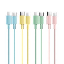 20W USB-C to USB-C Fast Charging Cable Multi Color for iPhone 16 15 Pro Max iPad picture