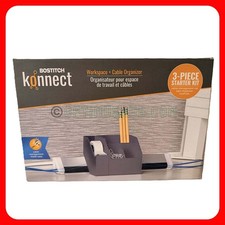 Bostitch Konnect KT-KIT1-GRAY 3-Piece Workspace Cable Organizer Starter Kit TAPE picture