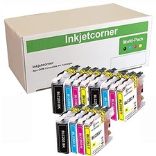 Inkjetcorner Compatible Ink Cartridges Replacement for LC203 XL MFC-J460DW MF picture