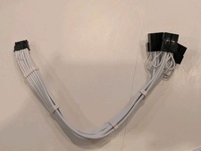 EZDIY-FAB GPU Power Sleeved Cable Extension, 16pin(12+4) 12VHPWR PCIe White picture