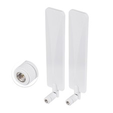 2pcs Bingfu 4G Antenna SMA White for Trail Game Camera Outdoor Security Camera picture