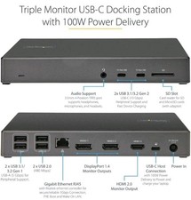 NEW StarTech Universal Docking Station USB-C Triple Monitor 4K LAPTOP & OFFICE  picture