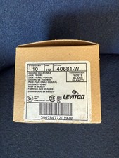 Lot of 10 Leviton 40681-W  Wall Jack Coaxial Connector Decora White picture