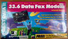 New Vintage Best Data Fax modem External 33.6 v.34 NIB picture