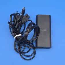 Dell 65W USB-C AC Adapter Charger with Power Cord OEM Black Tested Working Great picture