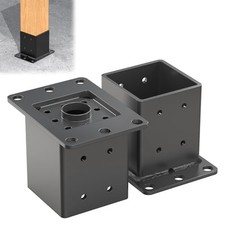 4x4 Post Base 2 Pcs, 12 Gauge 4x4 Post Bracket picture