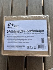 SIIG 2-Port Industrial USB to RS-232 Serial Adapter ID-SC0611-S1 New Sealed picture