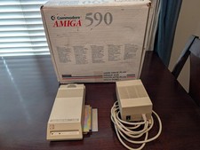 Vtg Commodore AMIGA A590 Hard Drive Plus In It's Original Box 20MB UNTESTED  picture