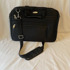 Samsonite Business Brief Case 12” X 17”Laptop Bag Black Portfolio Case Nylon picture