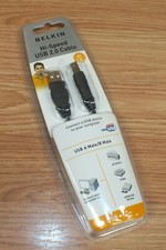 Genuine Belkin Hi-Speed USB 2.0 A Male / B Male 6ft 1.8mm Cable **NEW-READ**  picture