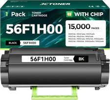 ** NEW Lexmark Toner | 56F1H00 / 56F1000 | Black | High Yield Compatible | 1-Pak picture