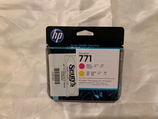 NEW Magenta Yellow HP Design Jet 771 Genuine Printhead CE018A SEPT 2023 OEM Box picture